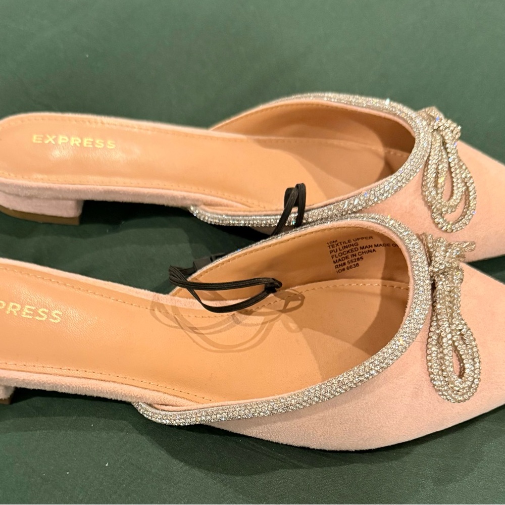 Express Pink Embellished Women's Mules - Picture 4 of 6